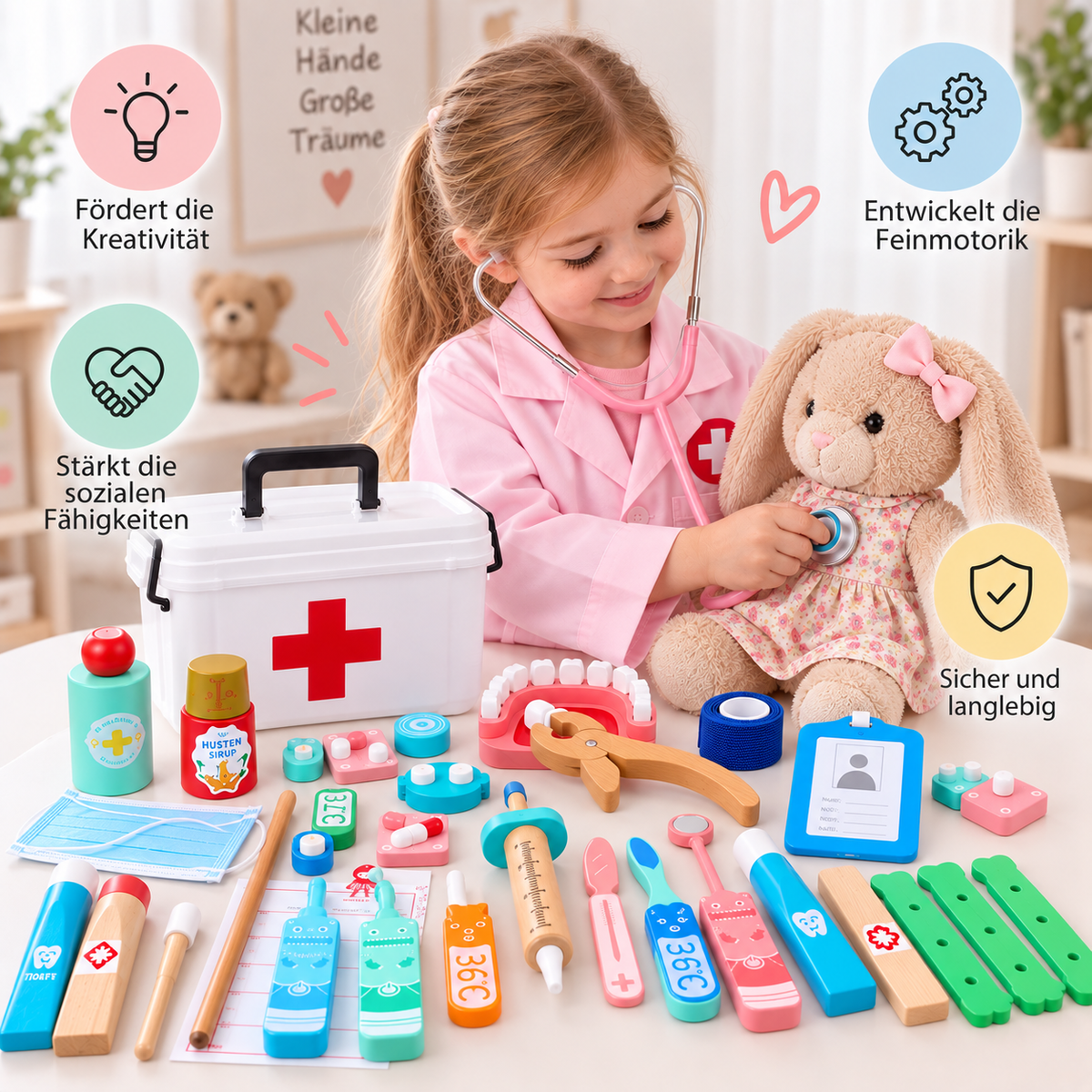Kinder-Arztkoffer Rollenspielset