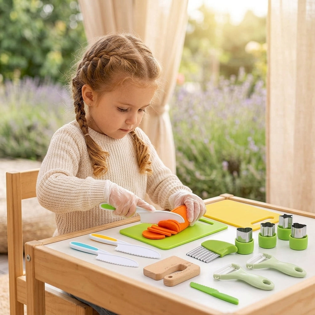 Kinder-Küchenmesser-Set zum Rollenspiel