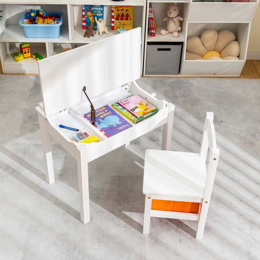 Kindertisch mit Stuhl und Stauraum