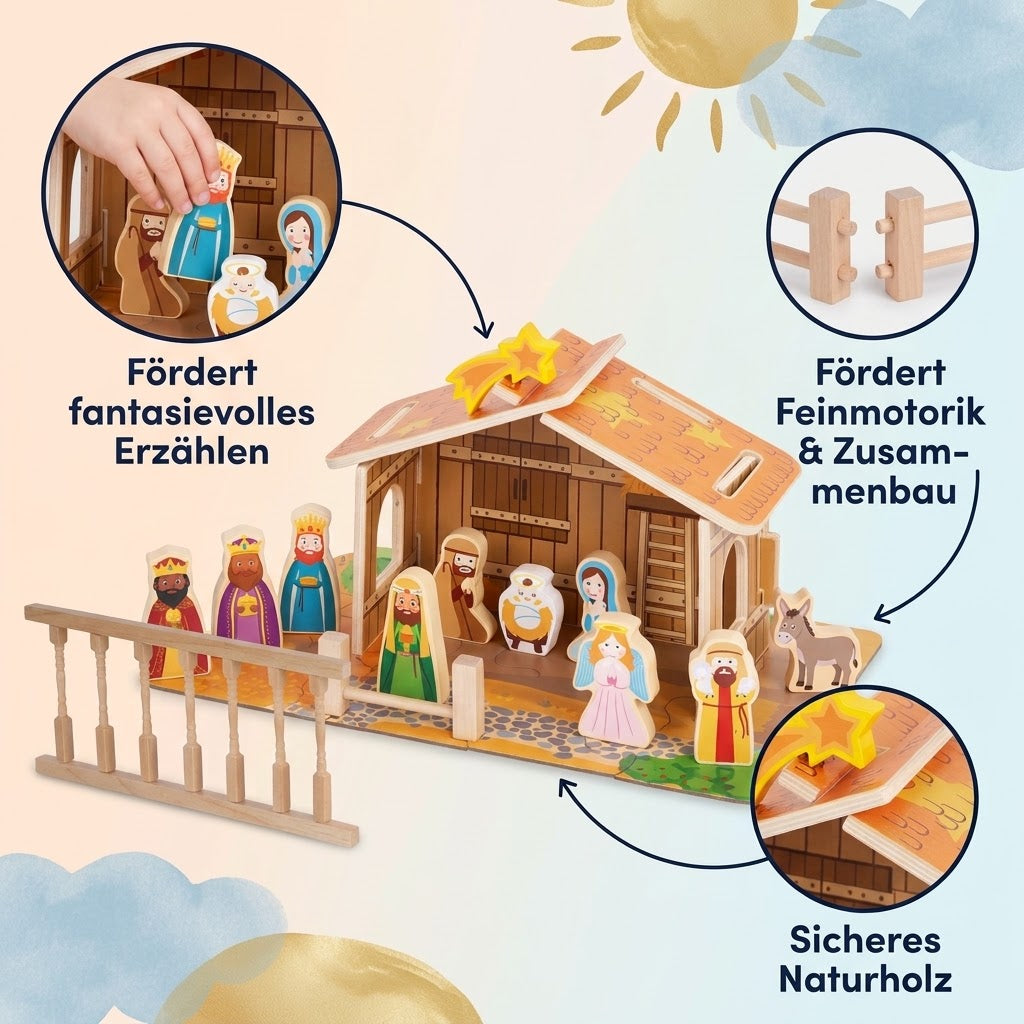 Miniatur-Puppenhaus-Zaun mit Geländer