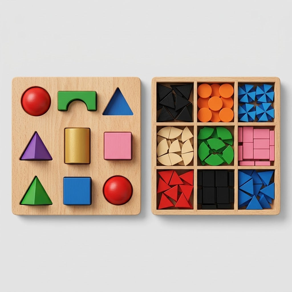 Montessori 3D-Grammatiksymbole