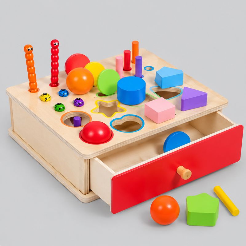 Montessori Formen-Münzbox