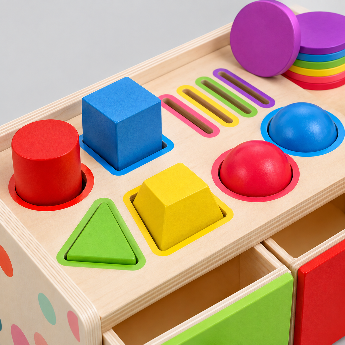 Montessori Formen-Münzbox