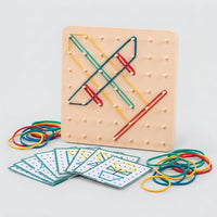 Montessori Geoboard Musterplatte