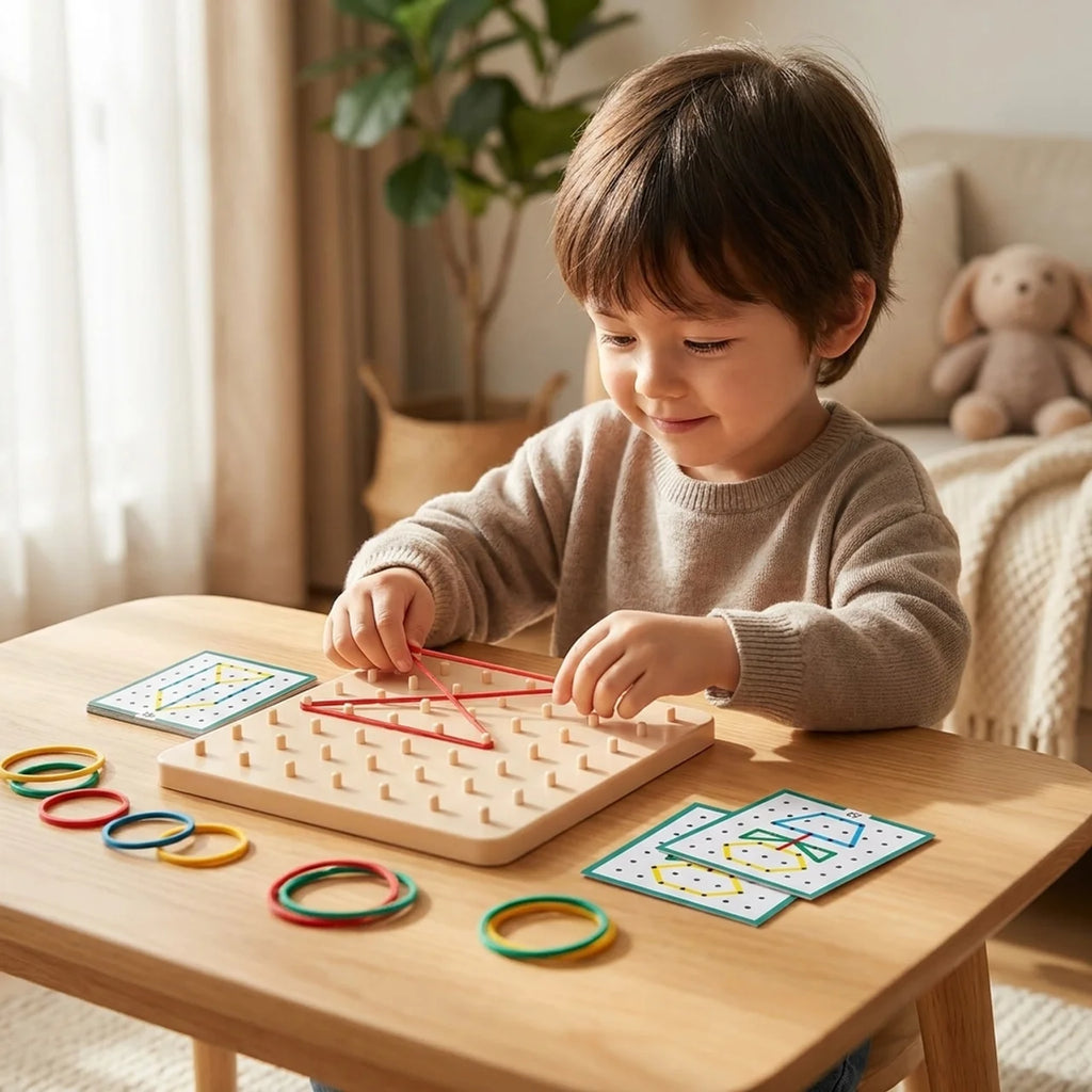 Montessori Geoboard Musterplatte