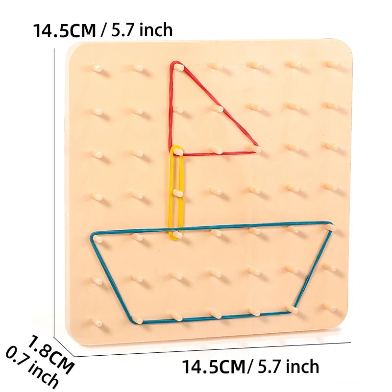 Montessori Geoboard Musterplatte