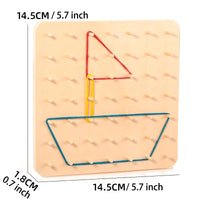 Montessori Geoboard Musterplatte