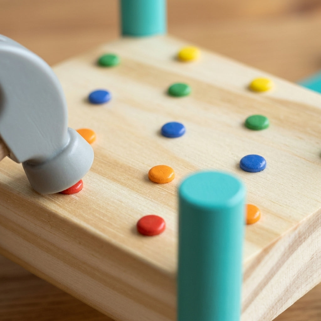 Montessori Holz-Hammer-Lernbrett