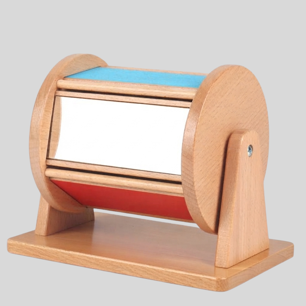 Montessori Holz-Rolltrommel