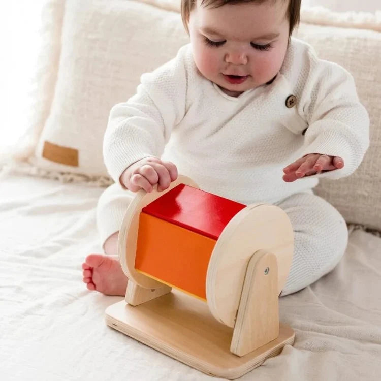 Montessori Holz-Rolltrommel