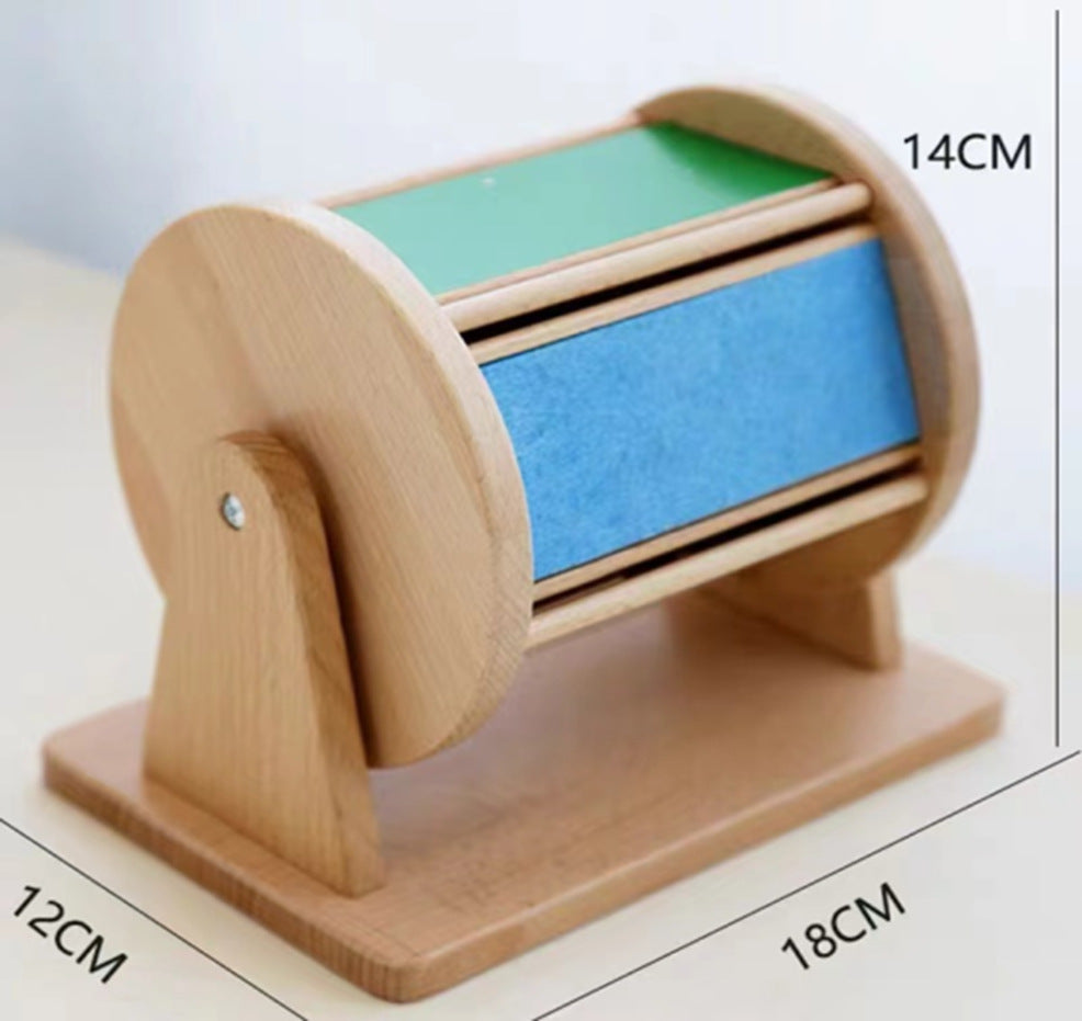 Montessori Holz-Rolltrommel