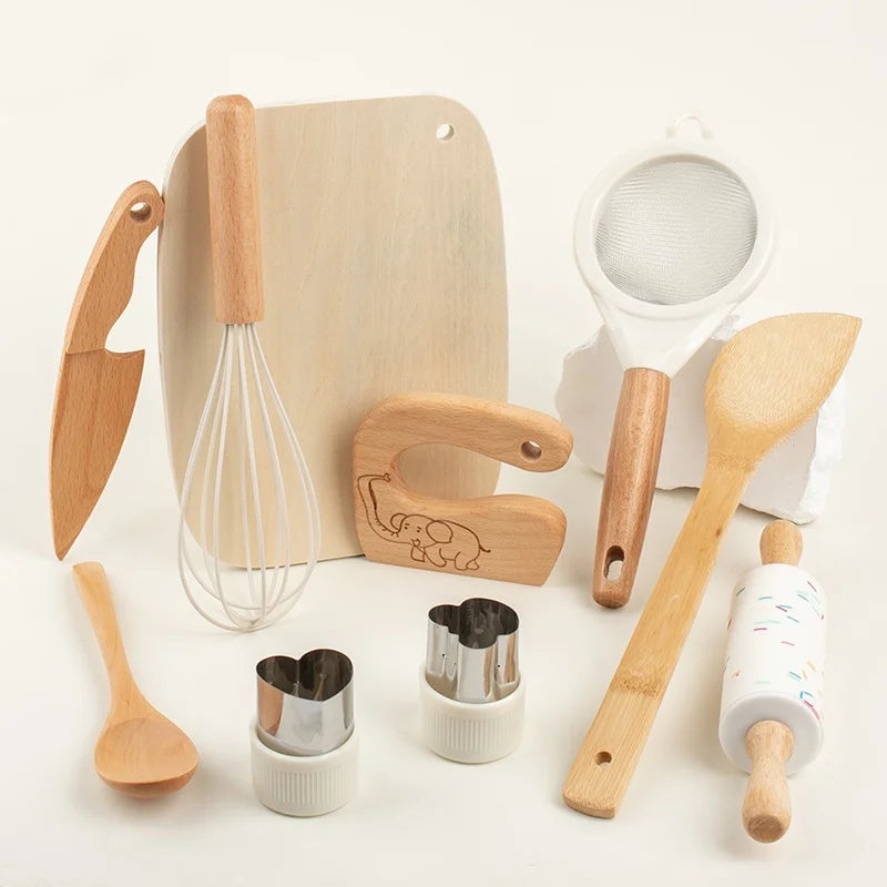 Montessori-Kinderküchenset mit Kindermesser