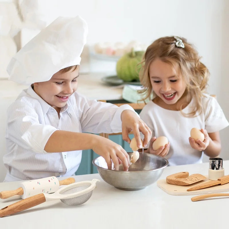 Montessori-Kinderküchenset mit Kindermesser