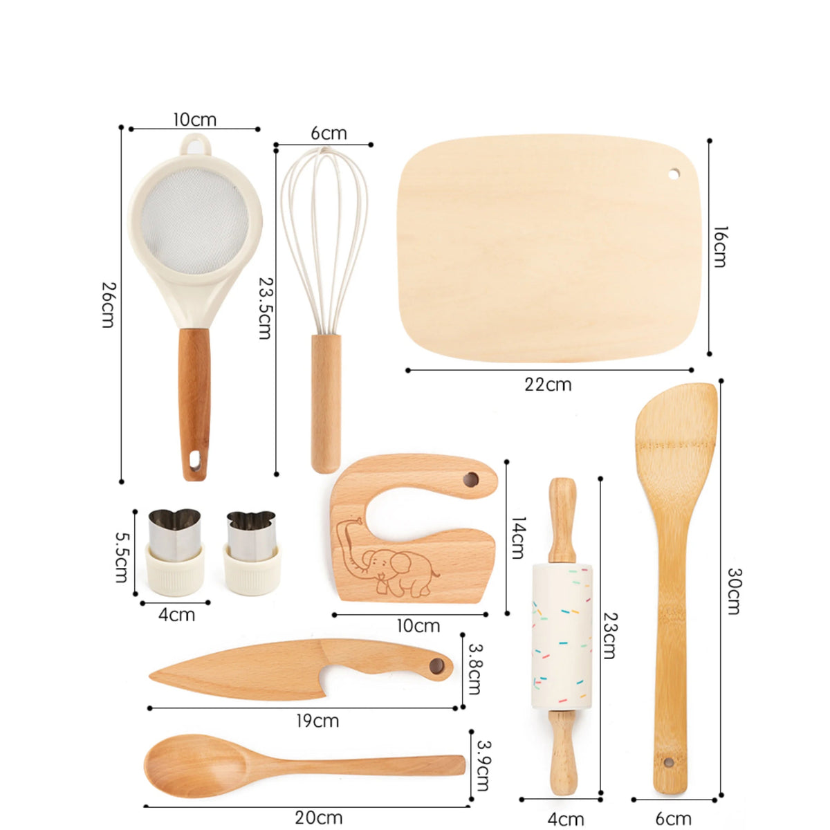 Montessori-Kinderküchenset mit Kindermesser