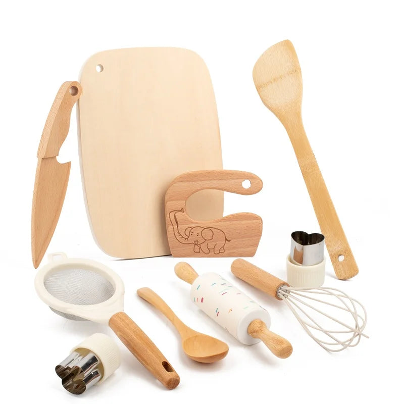 Montessori-Kinderküchenset mit Kindermesser