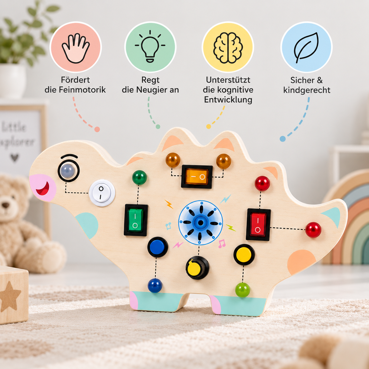 Montessori LED-Beschäftigungsbrett