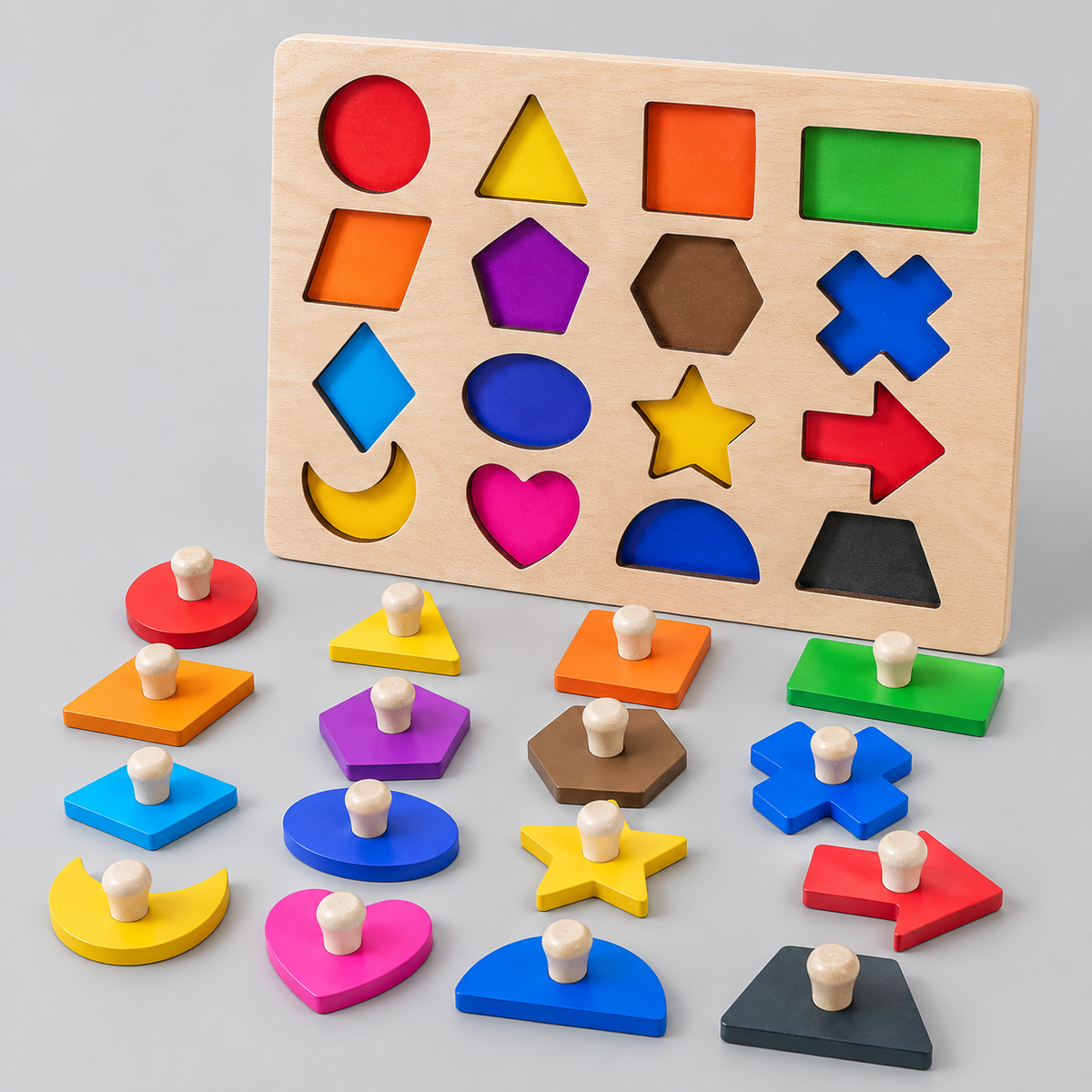 Montessori Magnetisches Formen-Puzzlebrett
