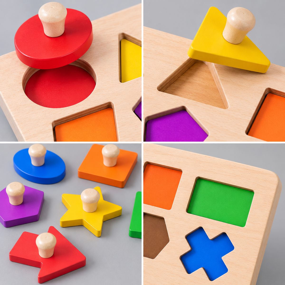 Montessori Magnetisches Formen-Puzzlebrett