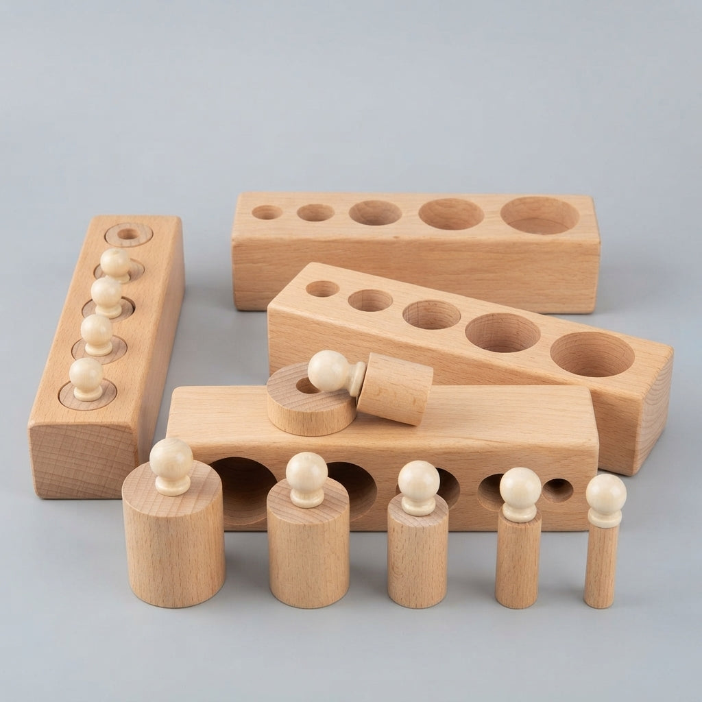 Montessori Sinnes-Zylinderblöcke
