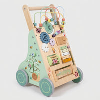 Multifunktionaler Holz-Lauflernwagen